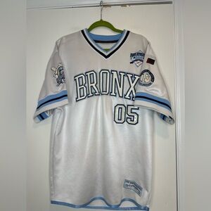 Vintage 90s FUBU City Series Sports Collection Limited Edition Bronx jersey.
